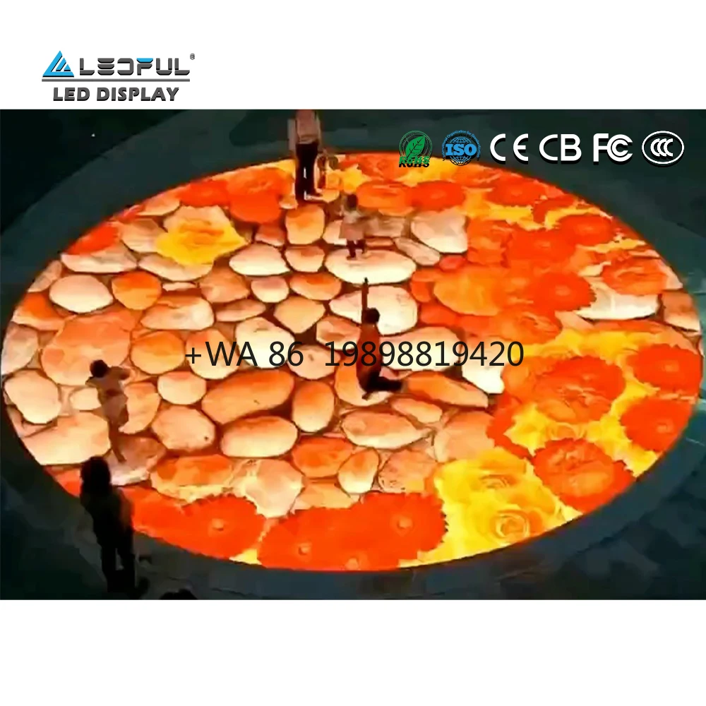 

LED Screen Indoor Outdoor LED Dance Floor Advertising P3.91 P4.81 500*500MM LED Display