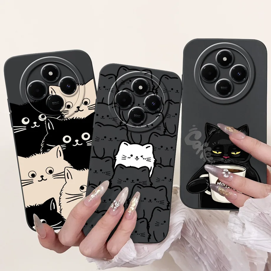 

For Xiaomi Redmi 14c Case Soft Silicone Back Cases Panda Marble Draagon Cat Astronaut Phone Cover For Xiaomi 14 Pro 14t Pro Capa