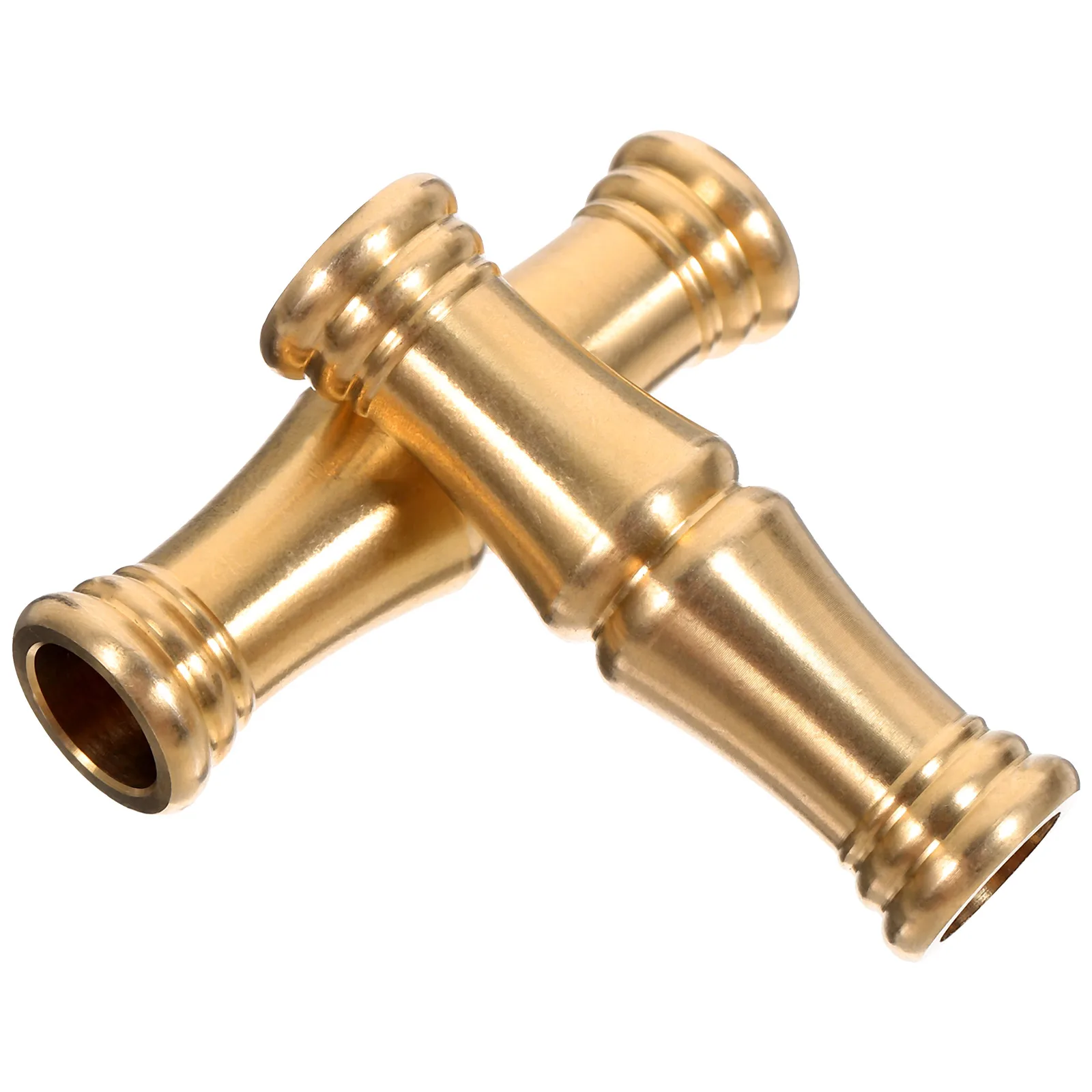 

2pcs Bamboo Style Lamp Connecting Rod Copper Floor Lamp Extension Pipe Height Adjustment Lighting Fixture Rod Straight Pole