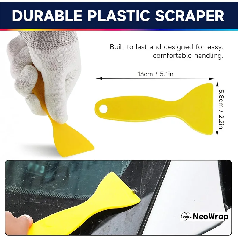 Vinyl-Folien-Werkzeugset Professionelles Tapeten-Installationskit Filzabzieher Trimmer Blasenentferner für Autofolierung und Fenstertönung – Detail 9
