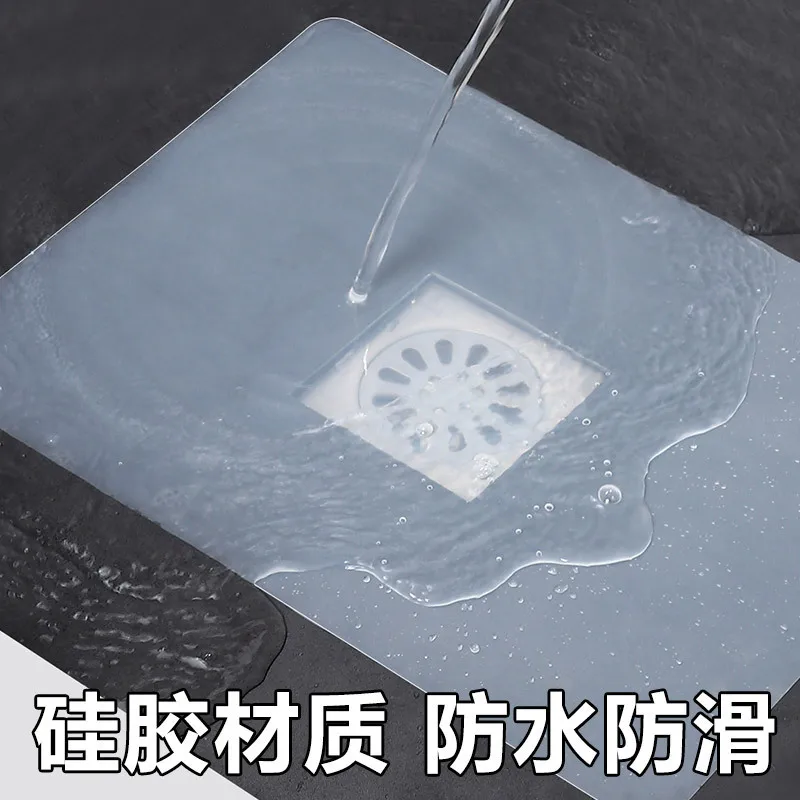 

Silicone Floor Drainage Deodorant Pad Toilet Floor Drainage Pad Bathroom Deodorant Sewer Deodorant Drain Hair Catcher