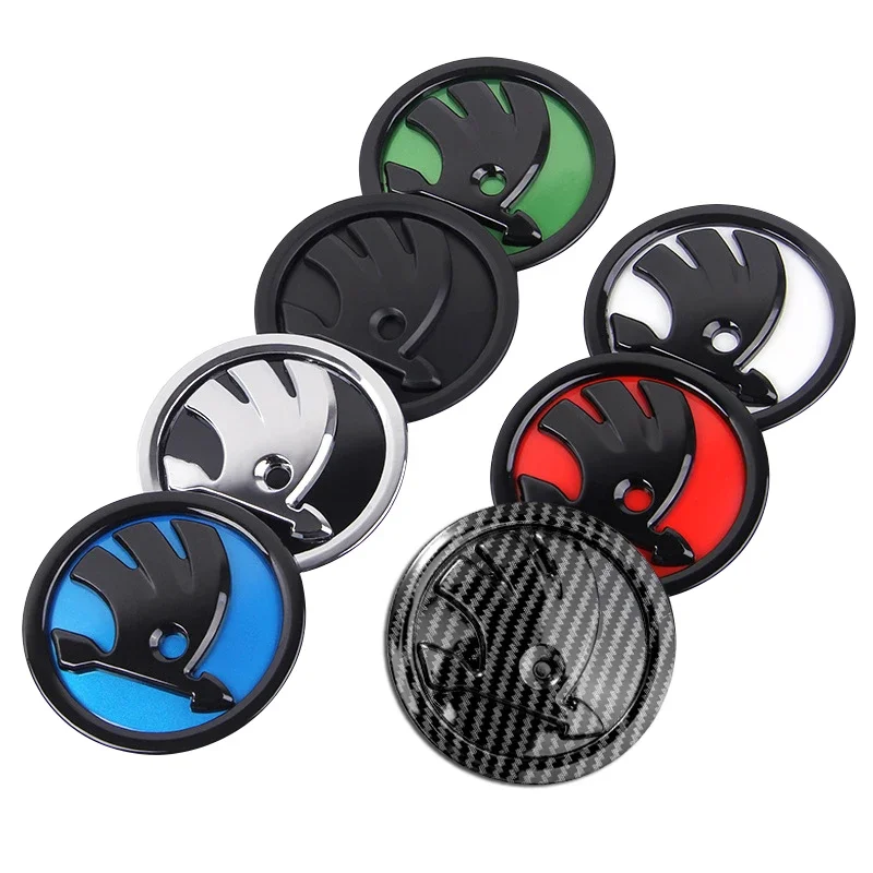 Auto Motorhaube Frontgrill Heckklappe Emblem Logo Abzeichen Aufkleber für Skoda OCTAVIA RS FABIA KAMIQ KAROQ KODIAQ RAPID SCALA SUPERB – Detail 1