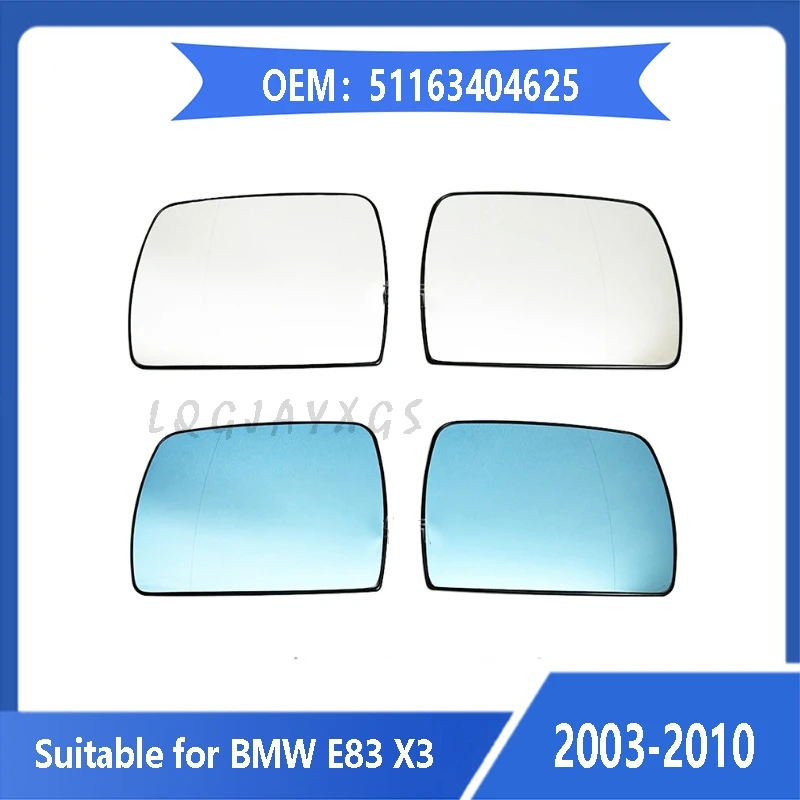 LQ Suitable for BMW E83 X3 lens Reverse lens 51163404625 rearview mirror reflector face 2003 2004 2005 2006 -2010 heated glass