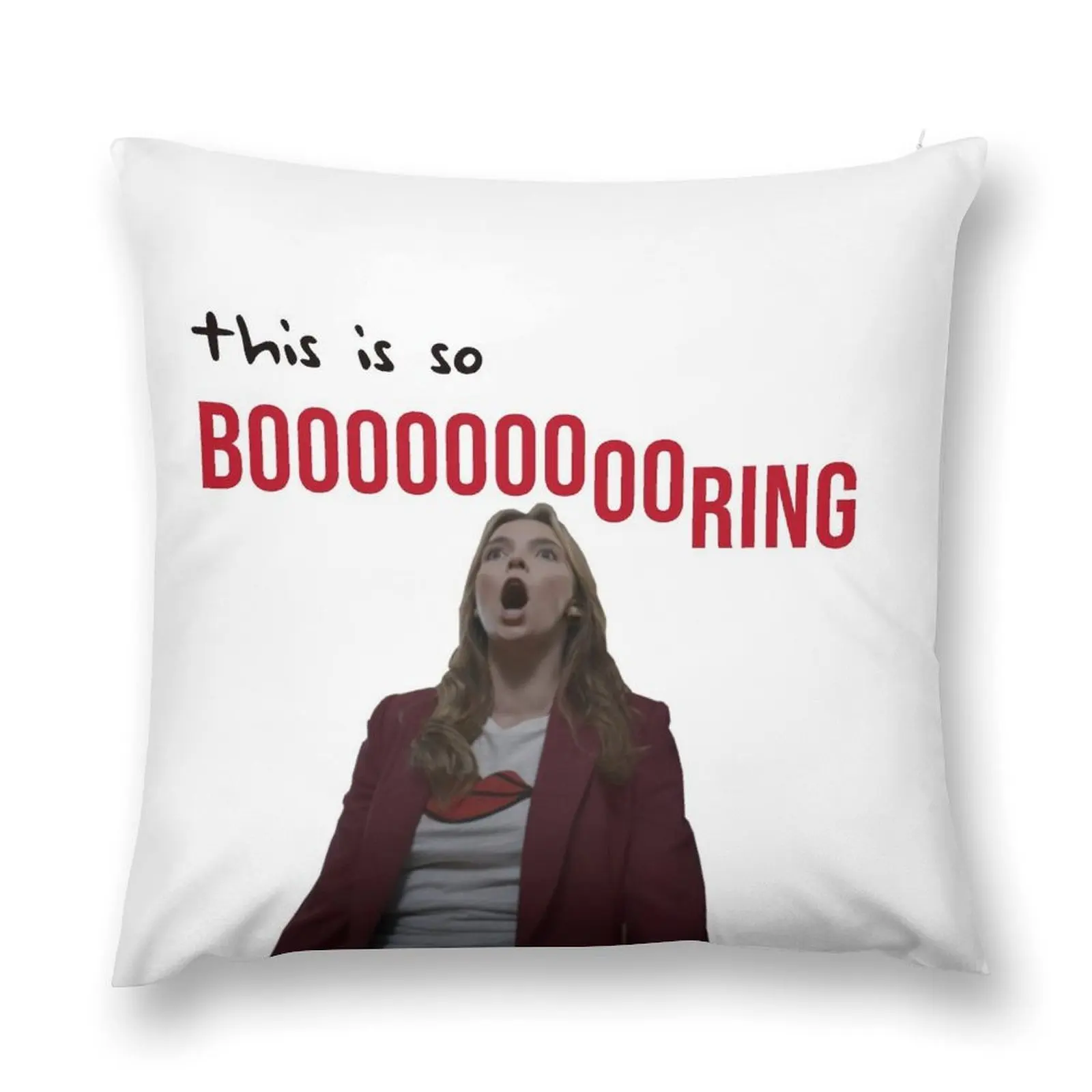 this is so boring Throw Pillow pillow pillowcase Custom Cushion Photo pillow