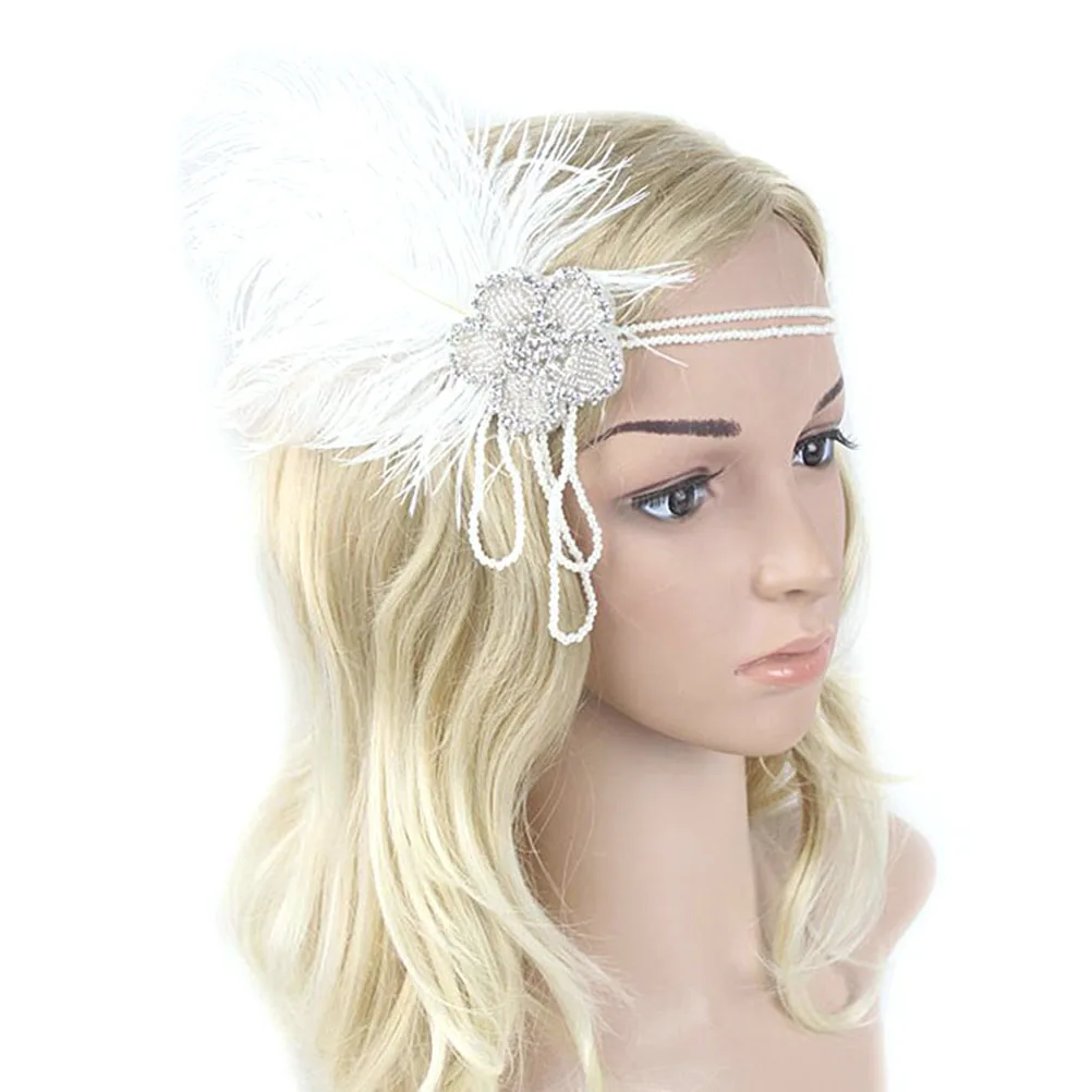 

Plum Blossom Headband Headband White Alloy Hair Ring Durable Headdress Banquet Party Hairstyle Decor Accessory