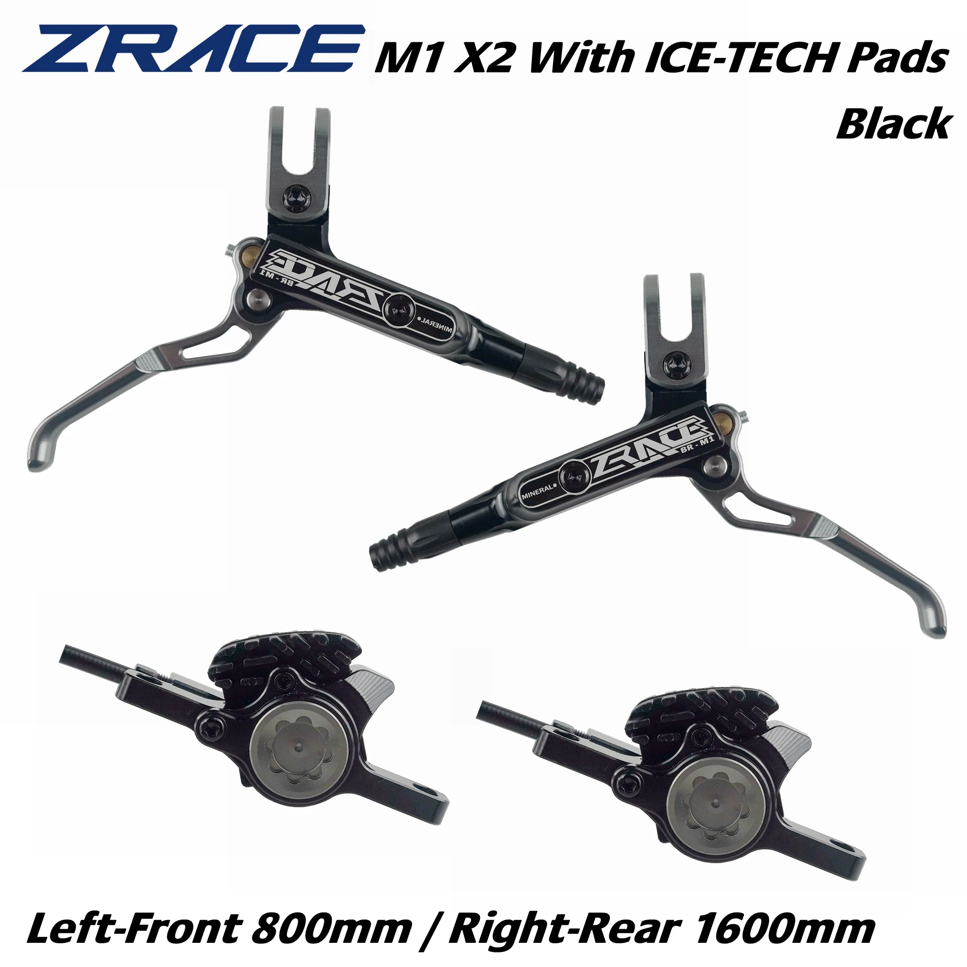 ZRACE M1 X2 / X4 マウンテンバイク油圧ブレーキ、フル CNC 軽量、MTB