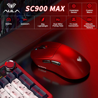 AULA SC900 Pro/Max Wireless Gaming Mouse Tri-Mode 2.4Ghz/Type-C/BT Dual 8KHz Polling Rate W/ Rechargeable E-sport 400mah Mouse