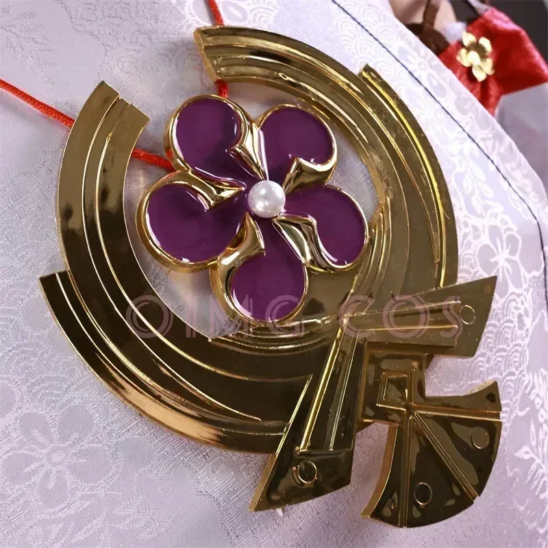 Высокое качество Яэ Мико Косплей Костюм Униформа Жаккардовая Ткань Парик Китайский Стиль Костюмы на Хэллоуин для Женщин Игра Аниме