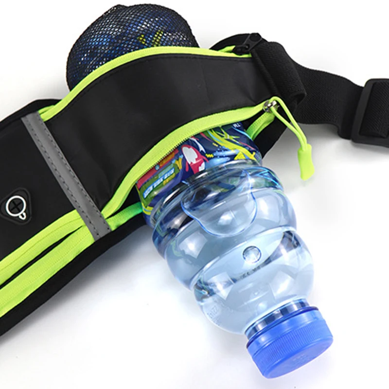 Tas Lari Ukuran Pinggang, Tas Jogging, Tas Botol Air, Tas Pinggang Anti Air, Olahraga Luar Ruangan, Jogging, Bersepeda, Multifungsi