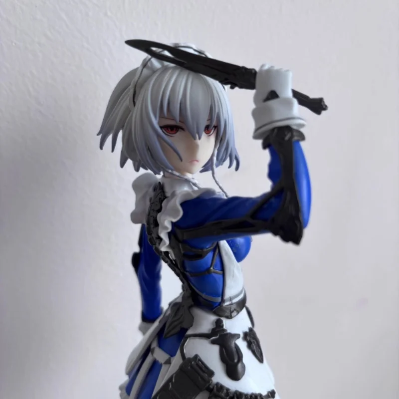 

23cm Touhou Project Izayoi Sakuya Maid Hold A Knife Game Girl Figure Model Boy Collection Desktop Decoration Ornament Gift Toy