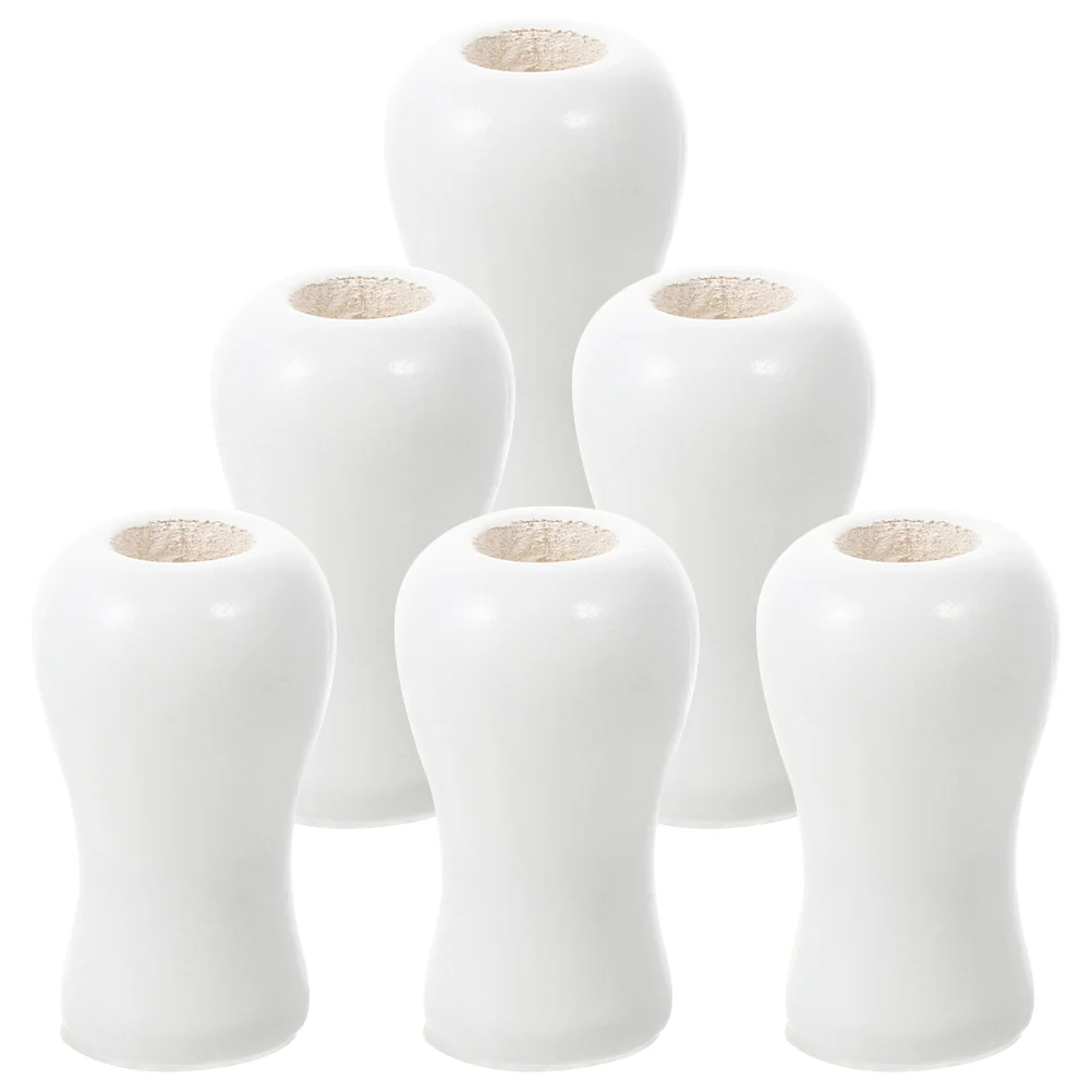 6Pcs Wood Cord Tassel Window Blind Shades Wood Cord Knobs Drops Pull Ends