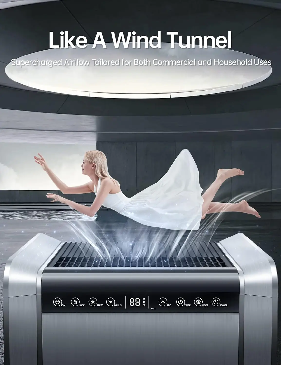 Dehumidifier for Basements, Home and Large Room with Auto or Manual Drainage | 50db Industry Leading Noise