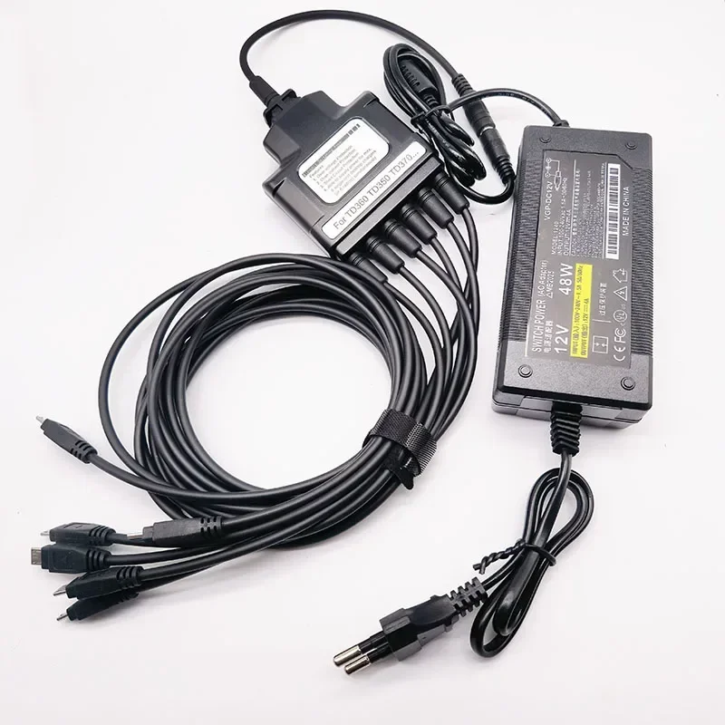 PS6001 6-Way Charger Cable Adapter Swithching Power Charge For HYT Hytera BD350 BD300 TD350 TD360 Two Way Radio Charging