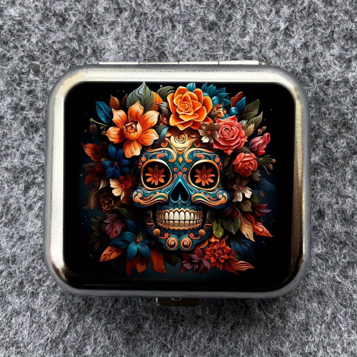 

Skull Mini Metal Ashtray, Portable Small, Outdoor Portable Pocket, Car Ashtray Fashionable Smoking Accessories Gifts