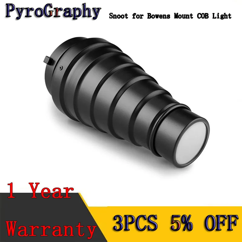 

Снуот для пирографии для стробов с креплением Bowens и светодиодных монолам Godox Nissin Jinbei SmallRig и т. д. COB Легкий алюминиевый сплав, термостойкий