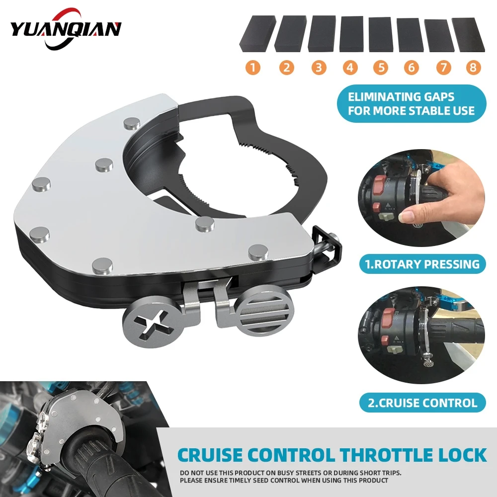 For Kawasaki Versys 650 1000 1000SE KLE650 KLE VERSYS650 2015-2026 Cruise Control Throttle Assist Handlebar Lock Top Bottom KIT 3