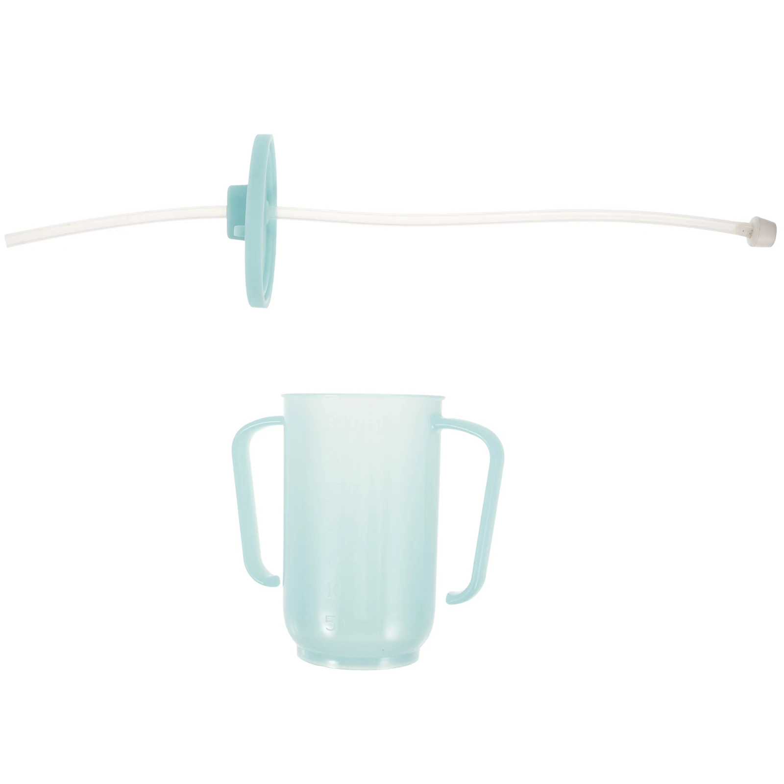 

Anti-choking Water Cup Elderly Drinking Glasses Plastic Spill Proof Straw Mouth Design Reusable Durable Cups for Home