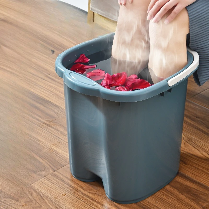

Portable Foot Bath Bucket Home Dorm Foot Spa Tub Calf Soaking Plastic Secchio Pieghevole Pesca Plastic Bucket Household Use