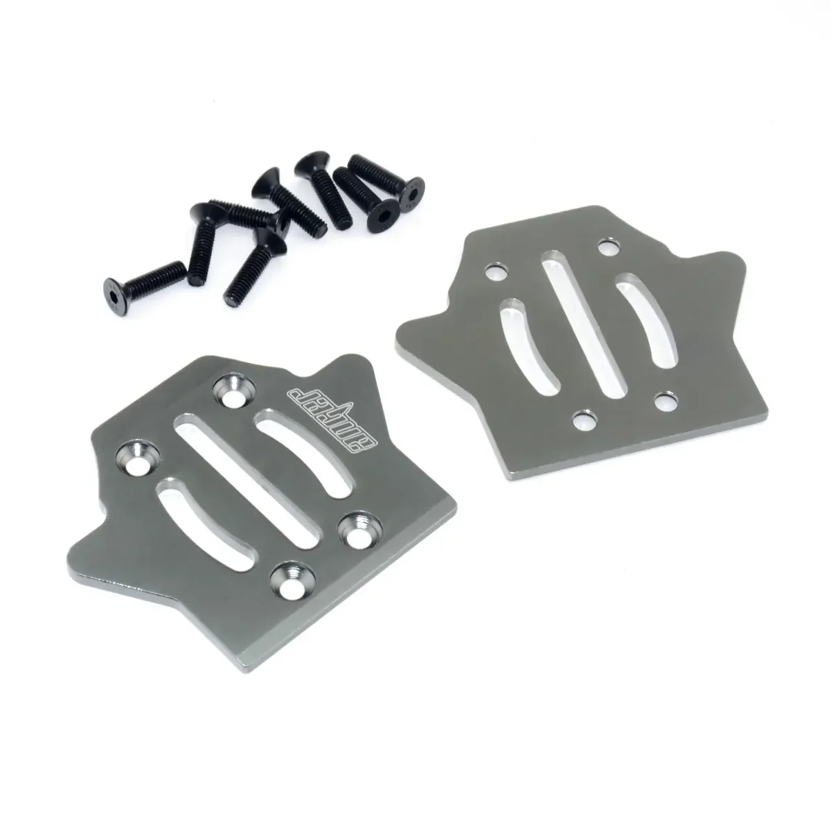 2pcs HOBAO 8SC H9 Chassis Guard Anti Scratch Metal Protection Plate Aluminum 6061 Rc Car Parts