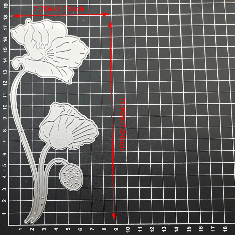 Matrices de découpe de fleurs, pochoirs découpés, carte en papier, modèle de bricolage, matrices de découpe en métal, gaufrage d'album, scrapbooking