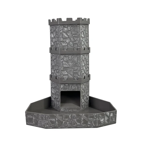 Imagen 2 del producto Bricks Castle Dice Tower Dice Rolling Tray Tower - Perfecto para juegos de D&D RPG y juegos de mesa El mejor regalo