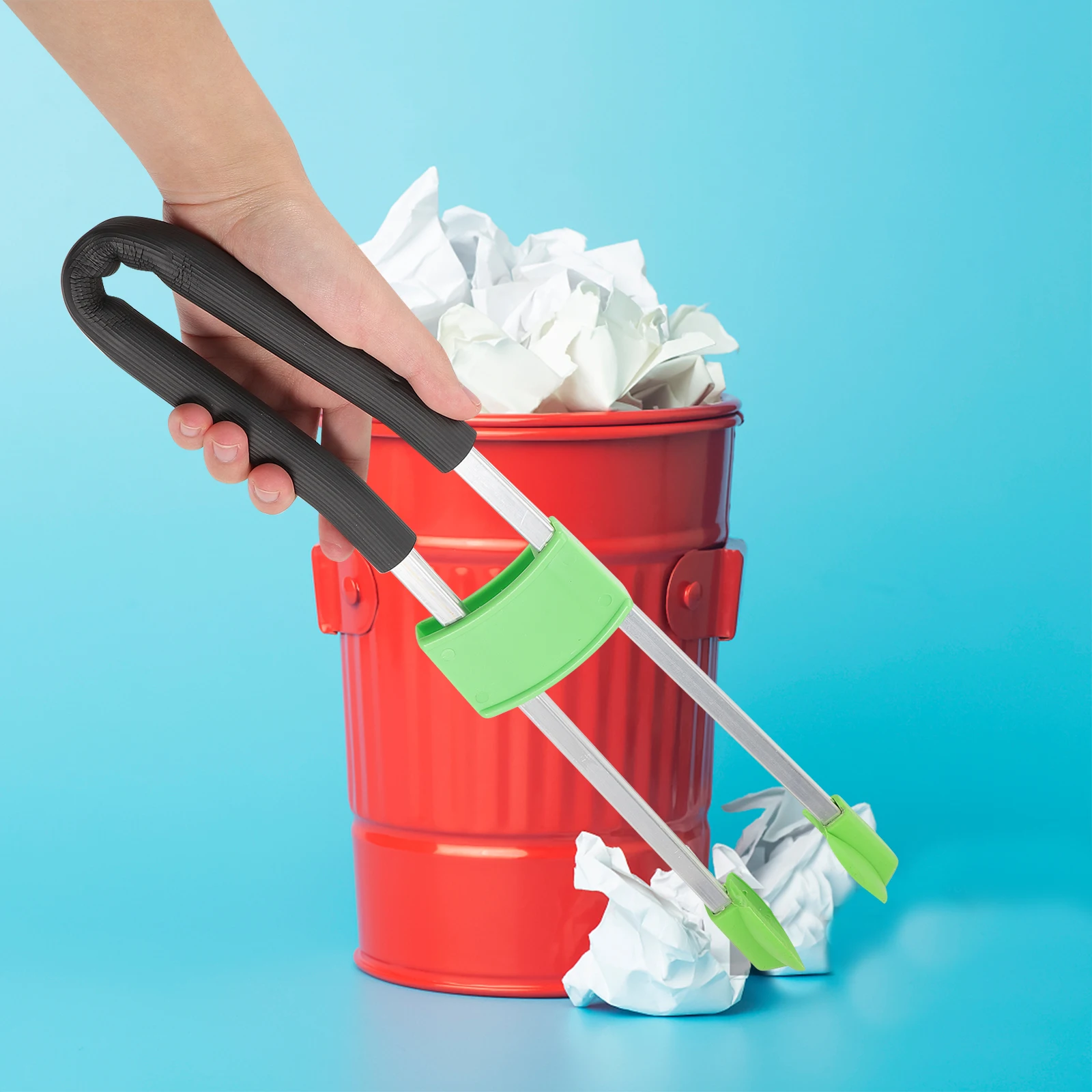 

Litter Picker Trash Clamp 51CM Long Handle Garbage Clip Reusable Tong Cleaning Tool Elderly Friendly Rubbish Clips