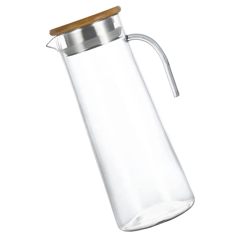 

Kettle Cold Water Bottle Pitcher with Lid Transparent Drinks Dispenser Bar Beverage Travel