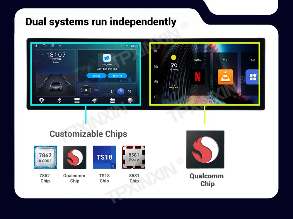 

23Inch Car Radio Stereo Receiver Android Auto For Audi Q5 2010~2018 GPS Navigation AI Voice Screen Multi System Player Head Unit