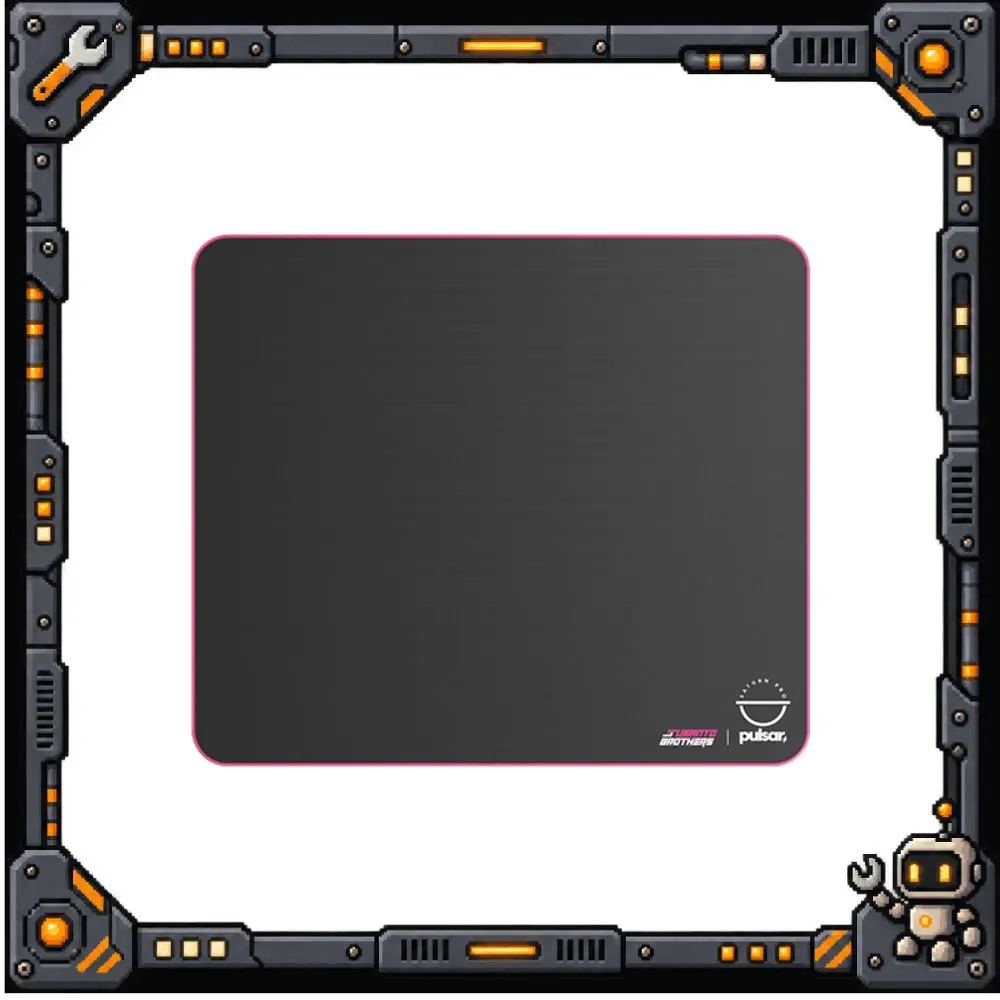 Pulsar eS Saturn Pro Gaming Mouse Pad Susanto Brothers Edition XL Soft 490x420mm Black Low Profile Stitched Edge