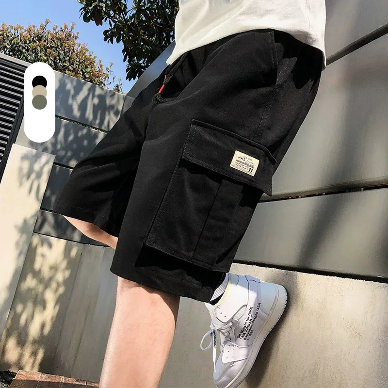 

Summer Men's Cargo Shorts Quick Dry Lightweight Casual Loose Fit 5-Point Mid-Length Activewear Outdoor Sports