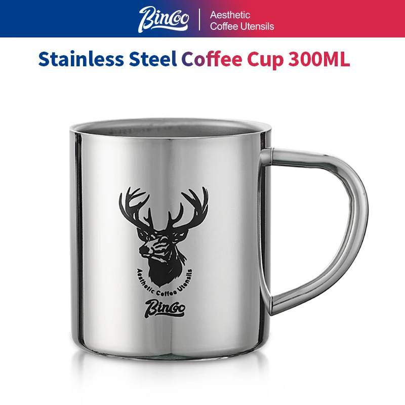 BINCOO 316 Stainless Steel Coffee Cup - Double Wall Insulated Durable Mug , Perfect for Travel, Camping & Office Use
