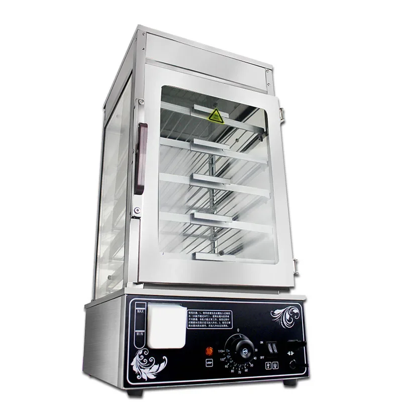 Commercial Aluminium Tray Dim Sum Electric Food Display Steamer Industrial Steamer Cabinet