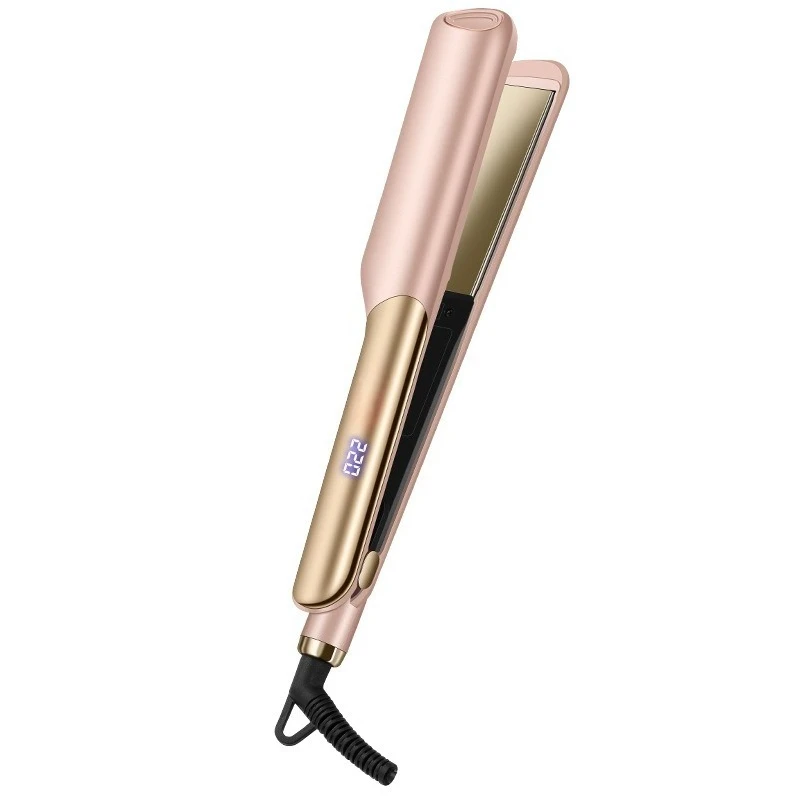 2026 Adjustable Temperature Hair Straightener Curler 2 In 1 Flat Iron Hair Styling Straightening Curling Plate