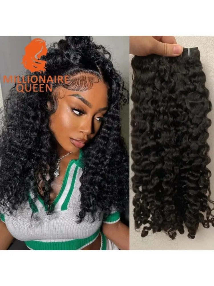 3C4A Birmese Krullend Haar Bundels Virgin Menselijk Haar Birmese Vietnamese Ruwe Human Hair Extensions Groothandel Voor Volledige Hoofd 18A - afbeelding 2