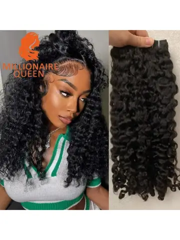 3C4A Burmese Curly Hair Bundles Virgin Human Hair Burmese Vietnamese Raw Human Hair Extensions Wholesale For Full Head 18A