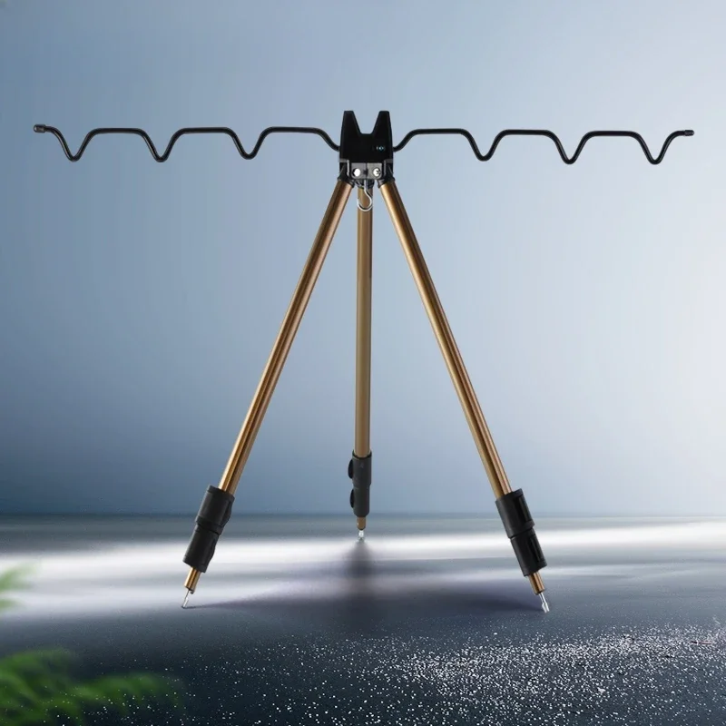 Multifunctional Fishing Turret Support Sea Pole Casting Pole Support Alloy Rod Ground Plunger Platform Fishing Gear