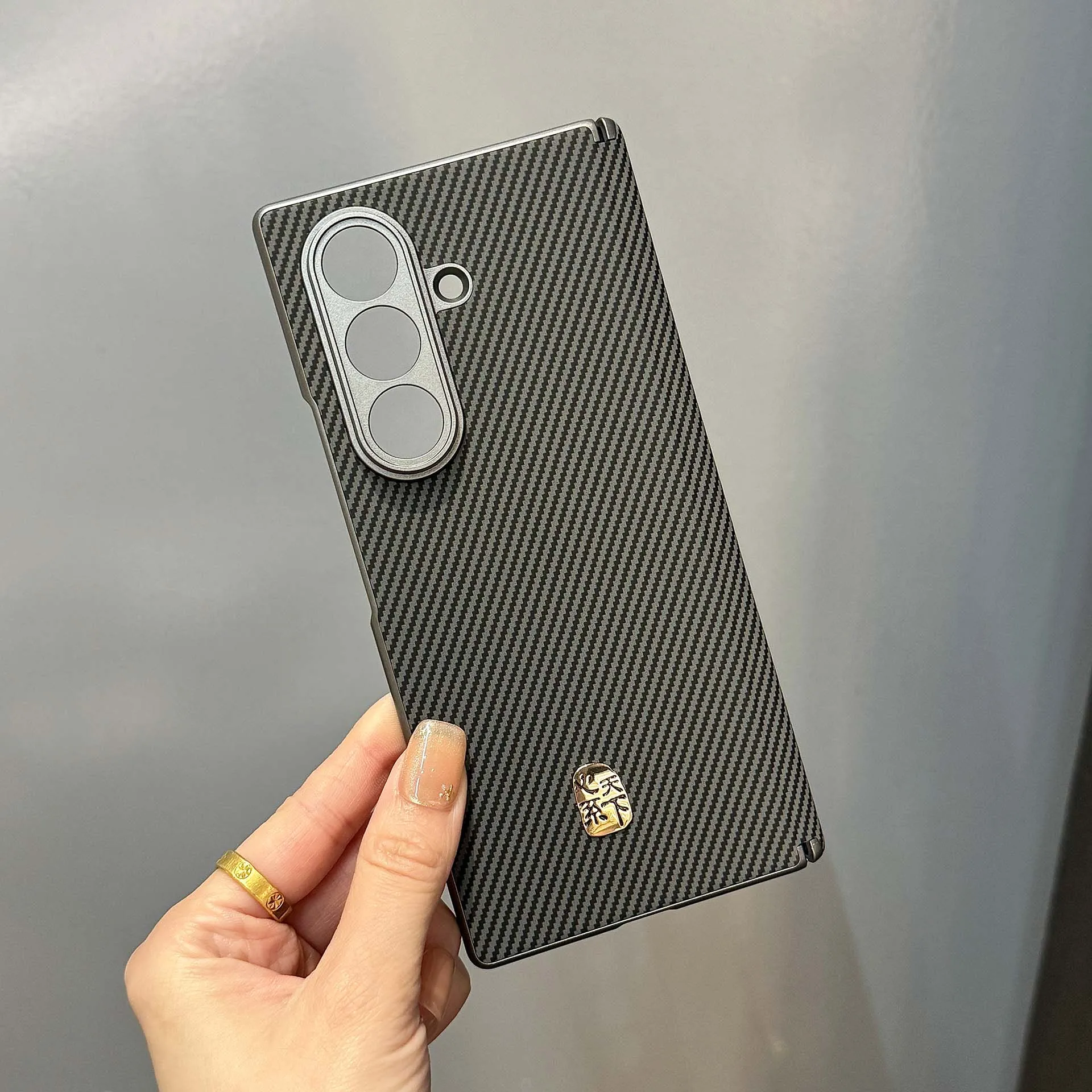 For Samsung Galaxy Z Fold 7 Case Luxury PU Leather carbon fiber Protective Back Cover Case For Samsung Z Fold 7 6 5 4 3 Se Shell