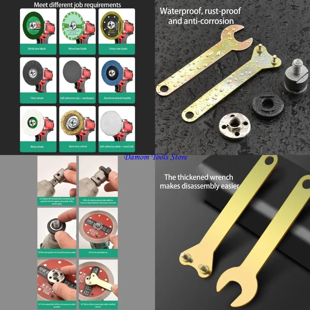 57BE Heavy Duty 1/2" Angled Grinder Adapter Electric Drill Converter Grinding