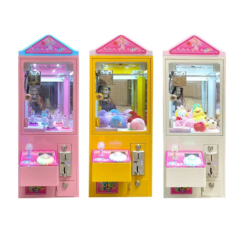 Mini Doll Machine Arcade Claw Crane Game Machine Coin Operated Plush Toy Boutique Small Gift Vending Game Machine For Sale