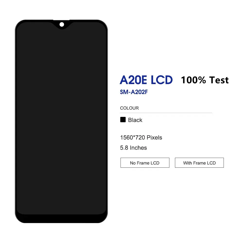 Tested For Samsung A20e LCD A202 A202K A202F Display Replacement Touch screen Digitizer Assembly Repairment