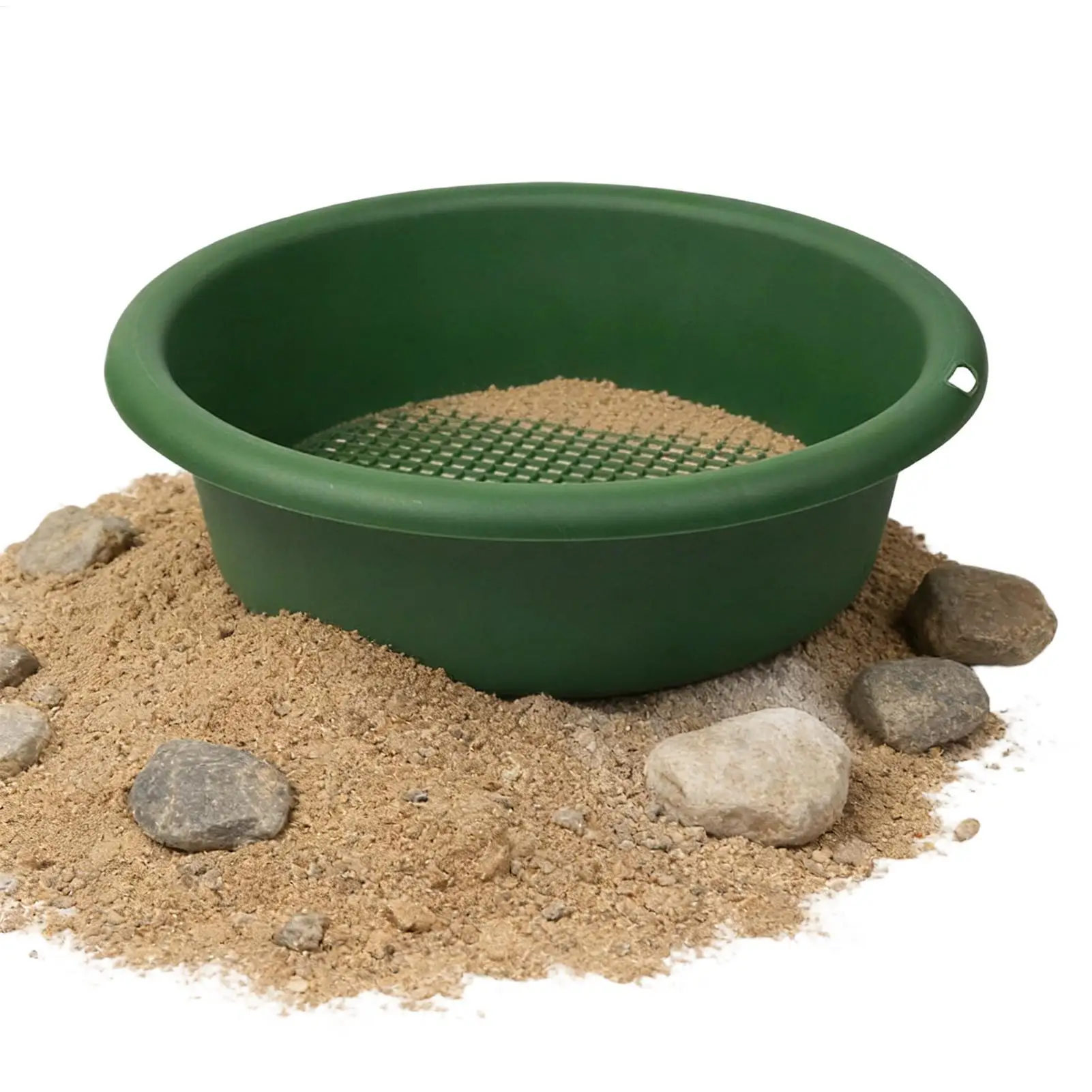 Sifter for Rocks Rustproof Pellet Sifter Mesh Screen Gold Prospecting Pan for Prospecting Mining Gardening Potted Plants Soil