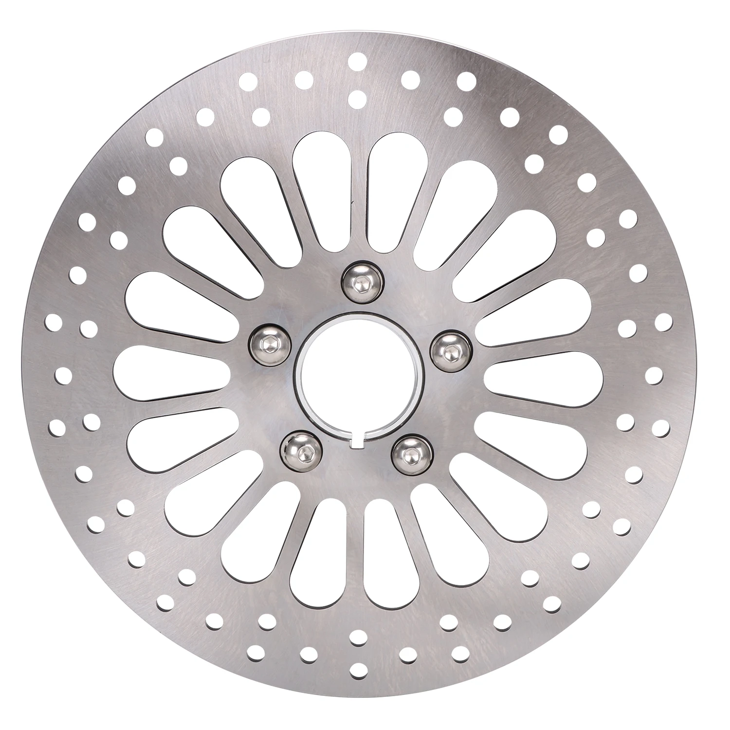 Motorfiets Voor Achter Remschijf Rotor Set Voor HARLEY Touring Softail Sportster Dyna 1984-2013 420 Rvs Elektrische fiets