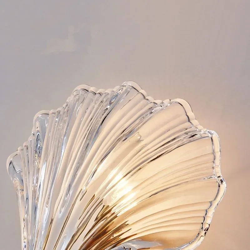 Shell Lamp Wall Lamp European Net Red Wind Bedside Bedroom Led Living Room Shell Lamp