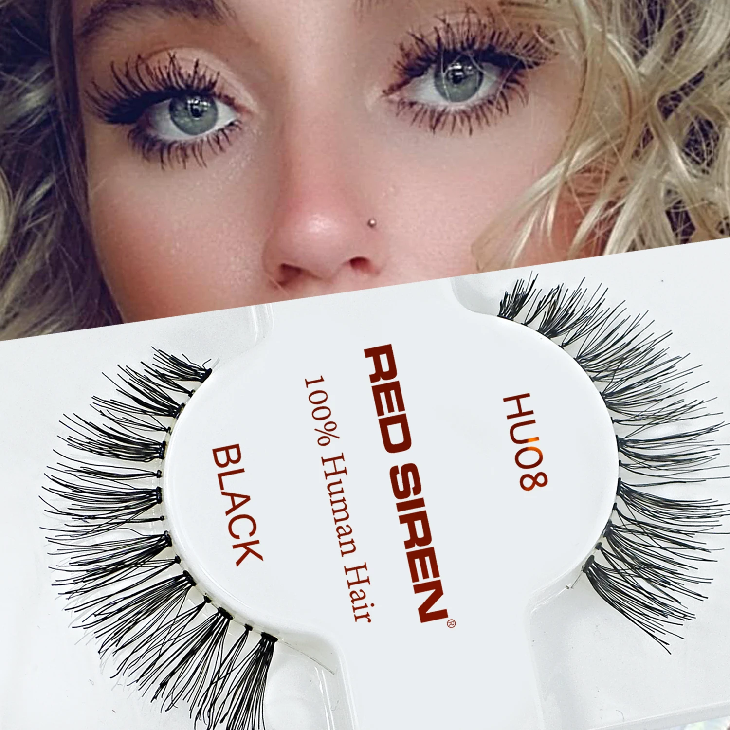 100% Human Hair Lashes Clear & Black Band Wispy Natural Full Strip Lashes Vendors Handmade False Eyelashes