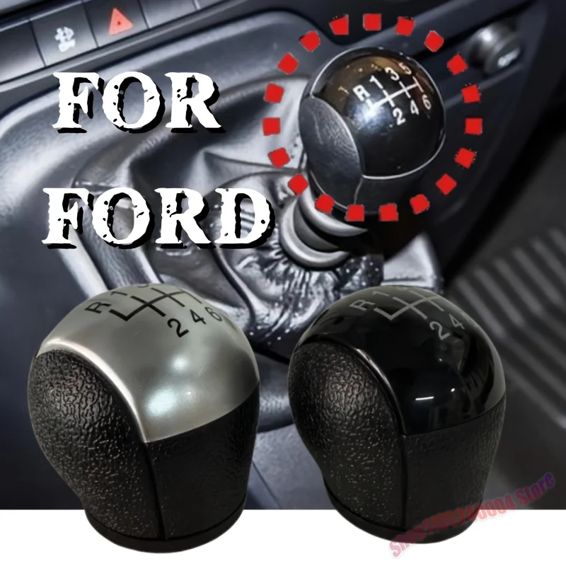 For Ford Transit Van MK7 2006-2014 Upgraded 5/6 Speed Manual Gear Shift Knob Stick Ergonomic Design Black & Silver