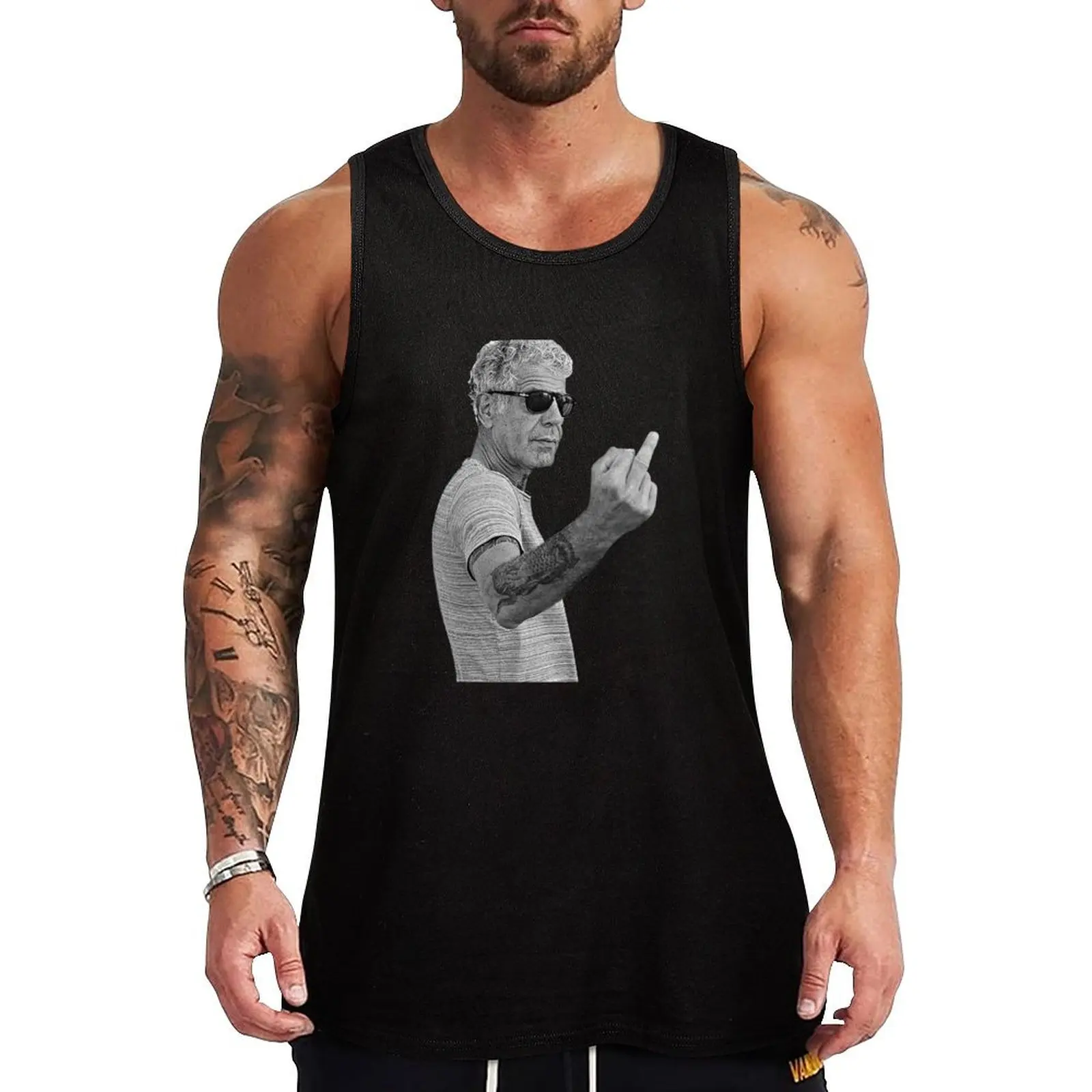 Vintage Anthony Bourdain Tank Top Premium Soft Tank Top Breathable Comfort Sleeveless