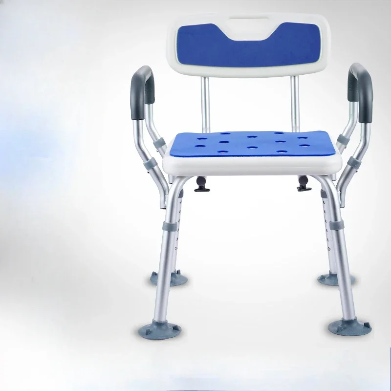 Special Bath Chair for The Elderly Pregnant Woman Non-slip Bath Stool Height Adjustable Bathroom Chair Alloy Shower Stool