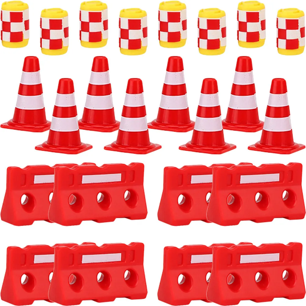 

36Pcs Traffic Road Barriers Educational Playset Kids Learning Interactive Birthday Gift Road Sign Toy