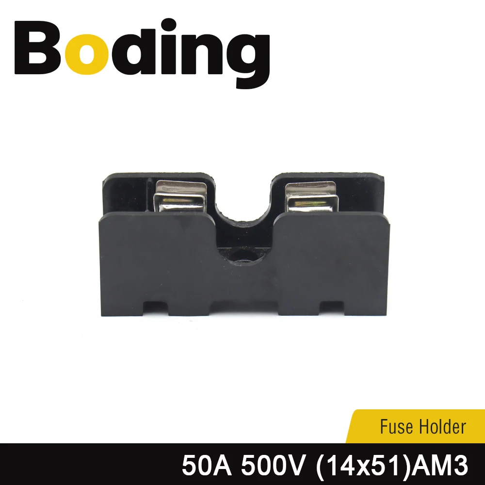 

AM3 Fuse Holder 14x51mm 50A 500V Industrial Fuse Base Rail Mount Type for Circuit Protection