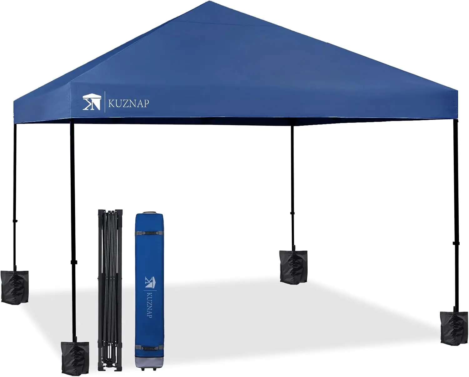 12’x12’   Tent Patented EZ Set up Instant Outdoor Canopy with Wheeled Carry Bag Bonus 4 Weight Sandbags, 8 Stakes an